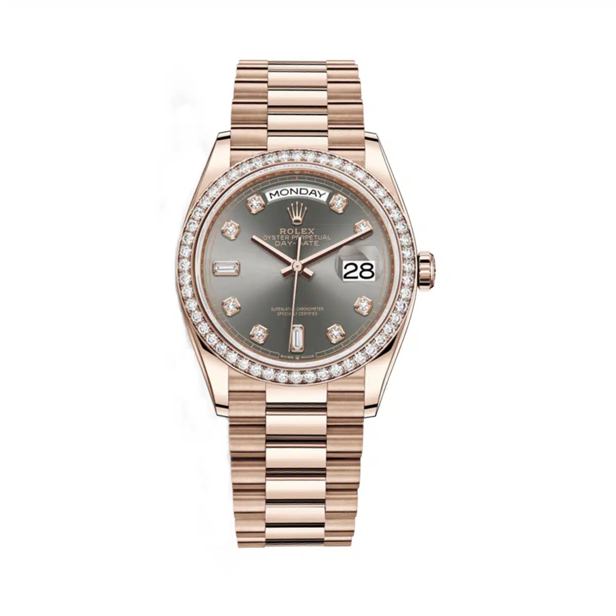 Rolex Day-Date 36 128345RBR 36mm Rose gold Rhodium