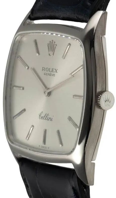 Rolex Cellini 3805 31mm White gold Silver 5