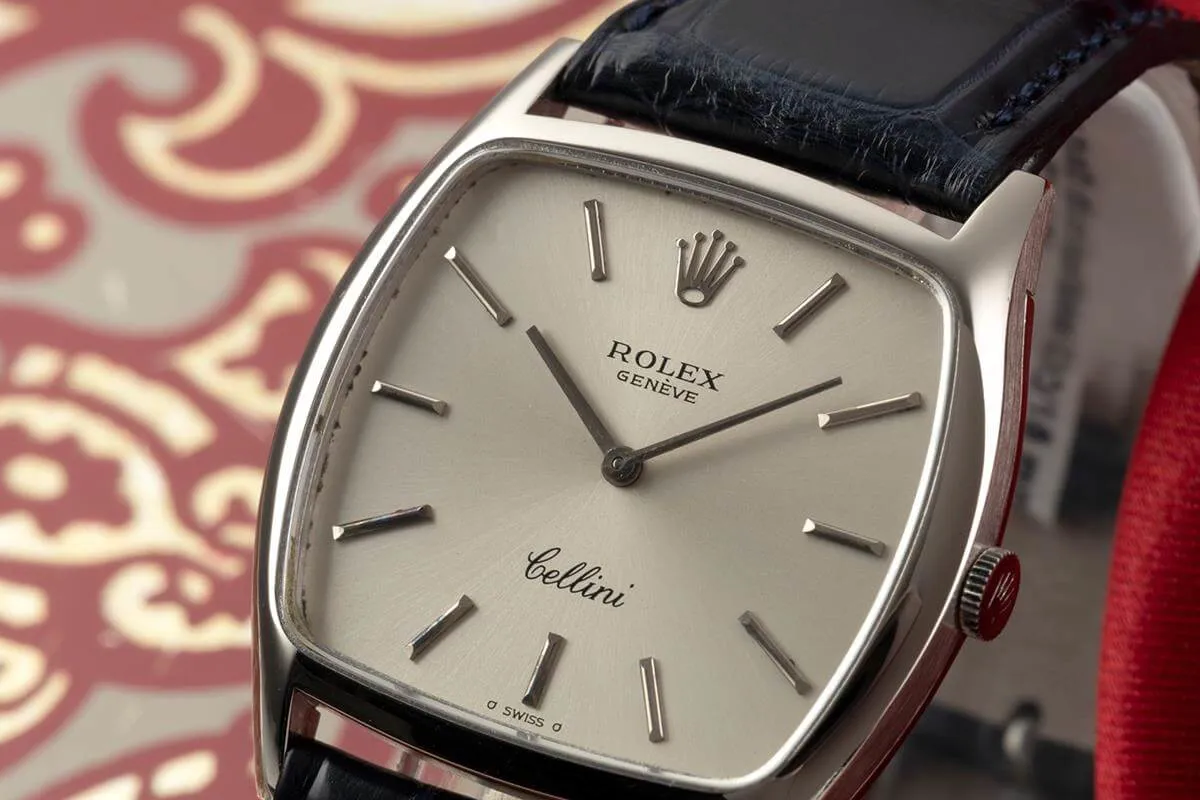 Rolex Cellini 3805 31mm White gold Silver 9