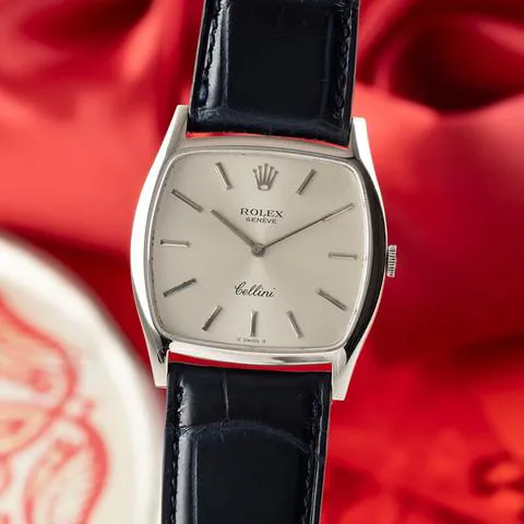 Rolex Cellini 3805 35mm White gold Silver