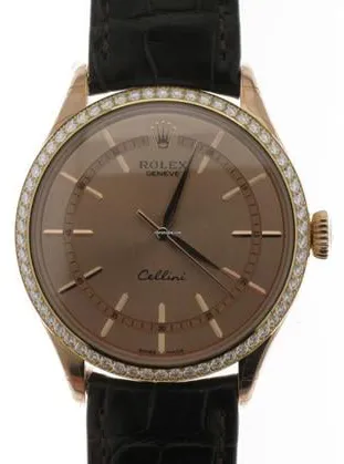 Rolex Cellini 50705RBR 39mm Rose gold Rose