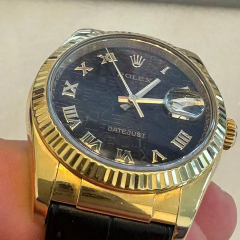 Rolex Datejust 116138 36mm Yellow gold Black 5