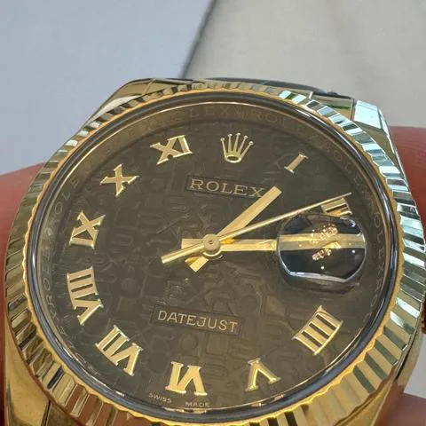 Rolex Datejust 116138 36mm Yellow gold Black 16