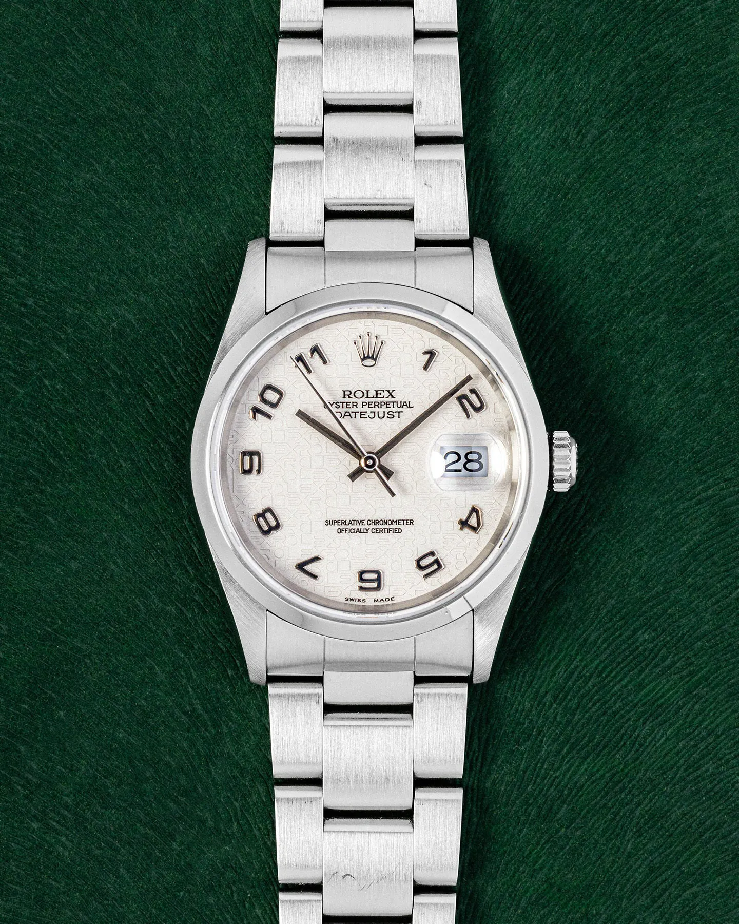 Rolex Datejust 36 16200 36mm Stainless steel White