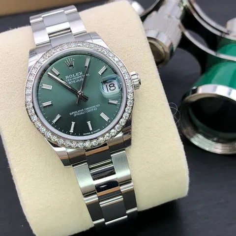 Rolex Datejust 31 278384RBR 31mm Stainless steel Green