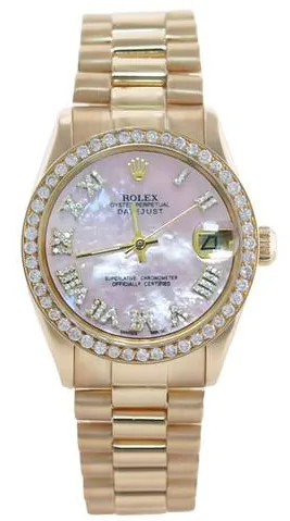 Rolex Datejust 31 6827 31mm Yellow gold Rose