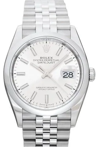 Rolex Datejust 36 126200-0001 36mm Oystersteel Silver