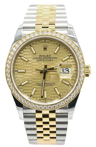 Rolex Datejust 36 126283RBR 36mm Yellow gold and Stainless steel Gold