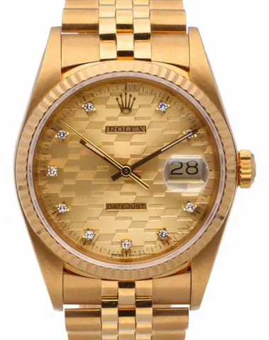 Rolex Datejust 36 16018 36mm Yellow gold Gold