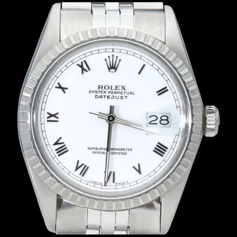 Rolex Datejust 36 16030 36mm Stainless steel White