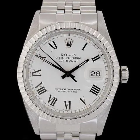 Rolex Datejust 36 16030 36mm Stainless steel White