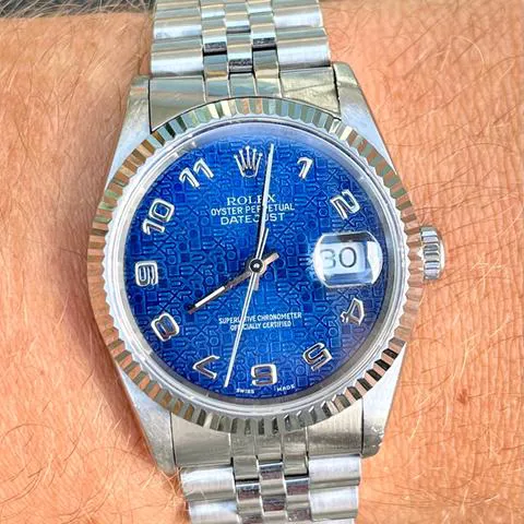 Rolex Datejust 36 16200 36mm Stainless steel Blue