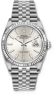 Rolex Datejust 126234-0013 White gold and Stainless steel Silver Index