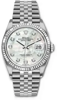 Rolex Datejust 36 126234-0019 White gold and Stainless steel White