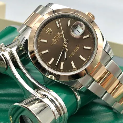 Rolex Datejust 41 126301 41mm Yellow gold and Stainless steel Brown