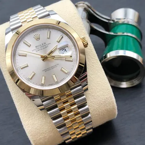 Rolex Datejust 41 126303 41mm Yellow gold and Stainless steel Silver