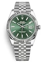 Rolex Datejust 41 126334-0028 41mm White gold and Oystersteel Green