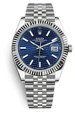 Rolex Datejust 41 126334-0032 41mm White gold and Oystersteel Blue