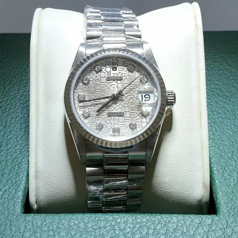 Rolex Datejust 68279 31mm White gold Silver