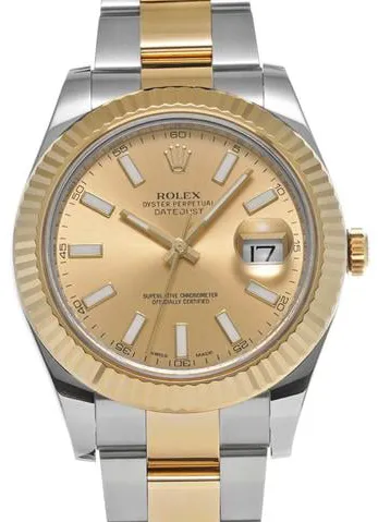 Rolex Datejust II 116333 41mm Stainless steel Champagne