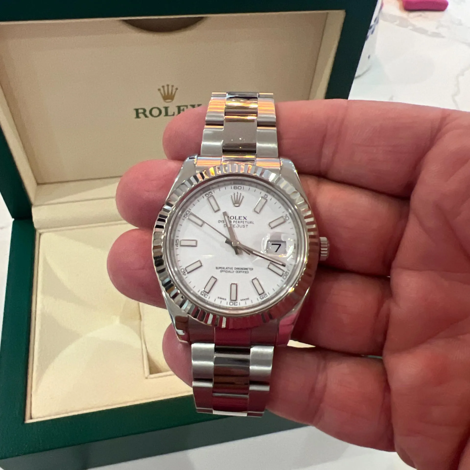 Rolex Datejust II 116334 41mm Stainless steel White 3