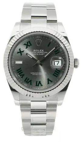 Rolex Datejust 41 126334-0021 41mm White gold and Oystersteel Gray