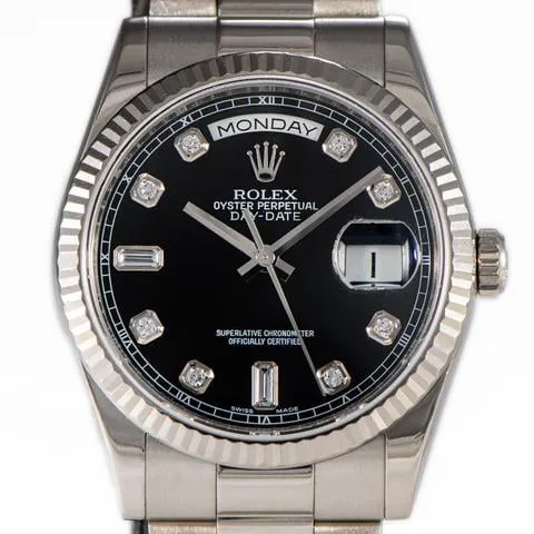 Rolex Day-Date 36 118239 36mm White gold Black