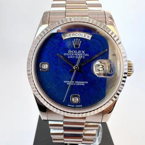 Rolex Day-Date 36 118239 36mm White gold Blue