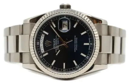 Rolex Day-Date 36 118239 36mm White gold Blue