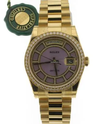 Rolex Day-Date 36 118348 36mm Yellow gold Rose