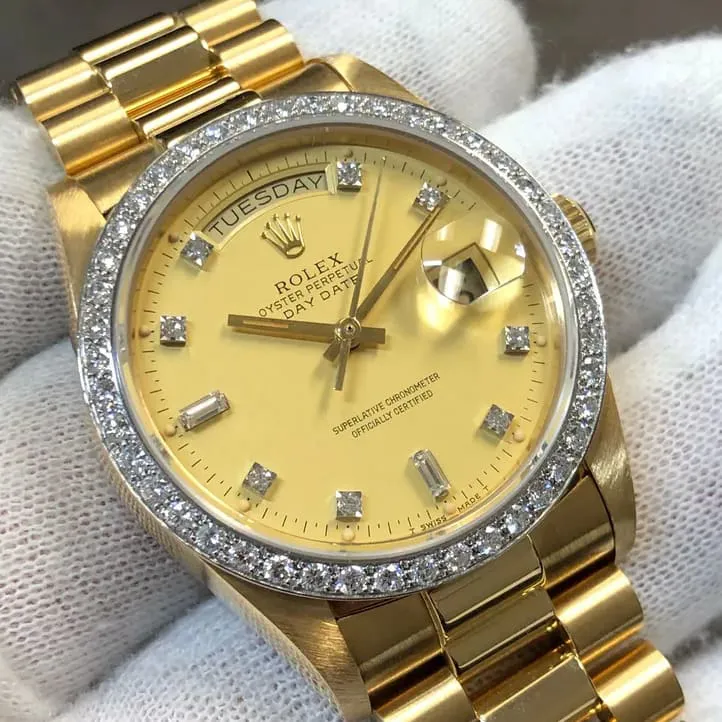 Rolex Day-Date 36 18048 36mm Yellow gold Champagne