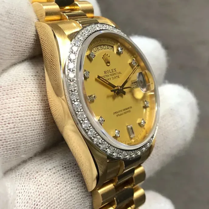 Rolex Day-Date 36 18048 36mm Yellow gold Champagne 2