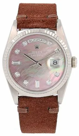 Rolex Day-Date 36 18239 36mm White gold Silver