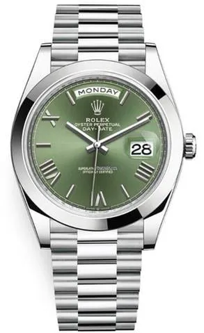 Rolex Day-Date 40 228206 40mm Platinum Green