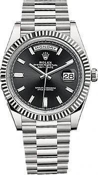 Rolex Day-Date 40 228239-0004 40mm 18k white gold Black