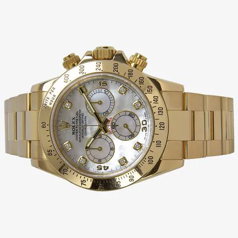Rolex Daytona 116528 40mm Yellow gold Mother-of-pearl 4
