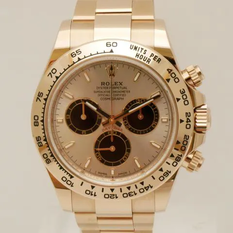 Rolex Daytona 126505 40mm Rose gold Silver