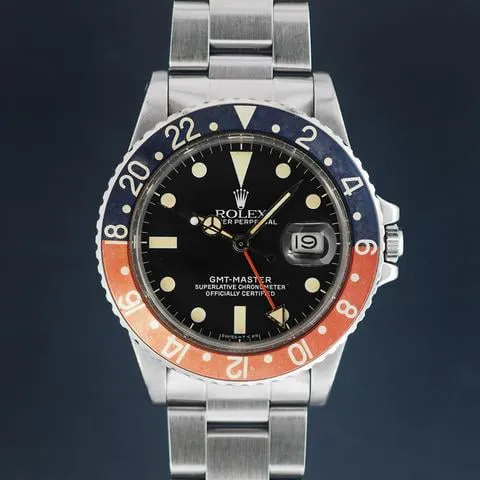 Rolex GMT-Master 16750 40mm Stainless steel Black