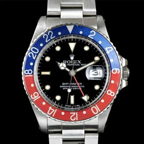 Rolex GMT-Master 16750 40mm Stainless steel Black