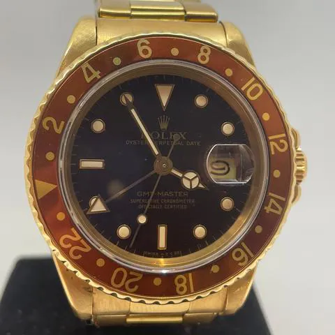 Rolex GMT-Master 16758 40mm Yellow gold Black