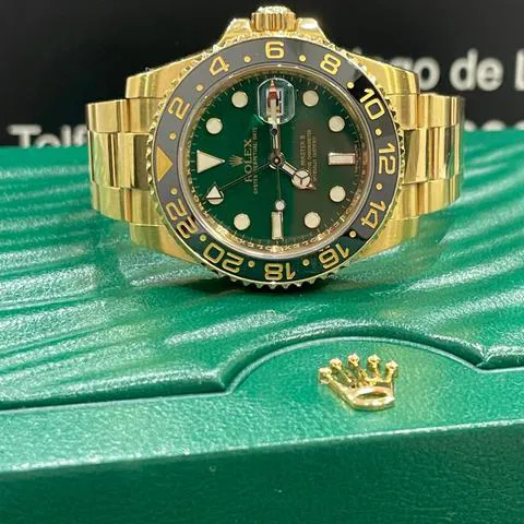 Rolex GMT-Master II 116718LN 40mm Yellow gold Green