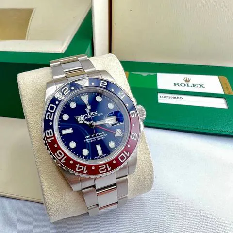 Rolex GMT-Master II 116719BLRO 40mm White gold Blue