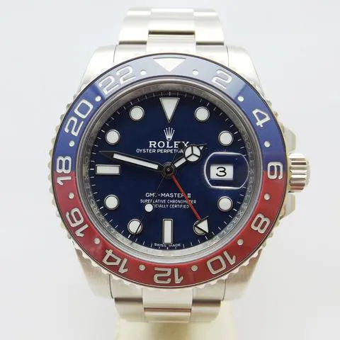 Rolex GMT-Master II 116719BLRO 40mm White gold Blue