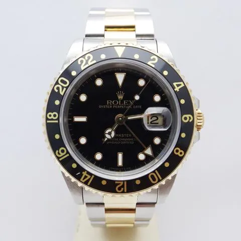 Rolex GMT-Master II 16713 40mm Yellow gold and Stainless steel Black