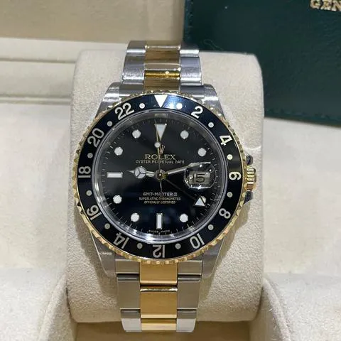 Rolex GMT-Master II 16713 40mm Yellow gold and Stainless steel Black