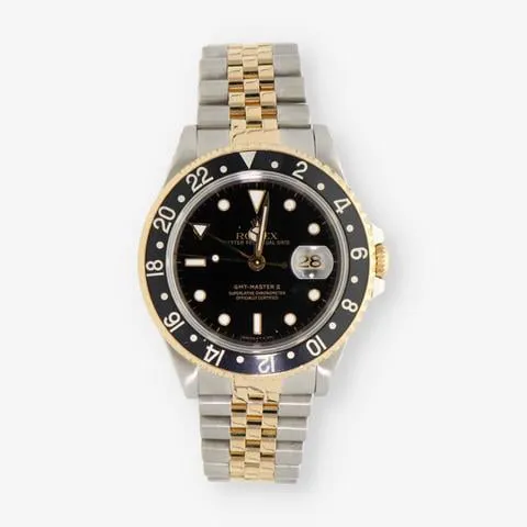 Rolex GMT-Master II 16713 40mm Yellow gold and Stainless steel Black