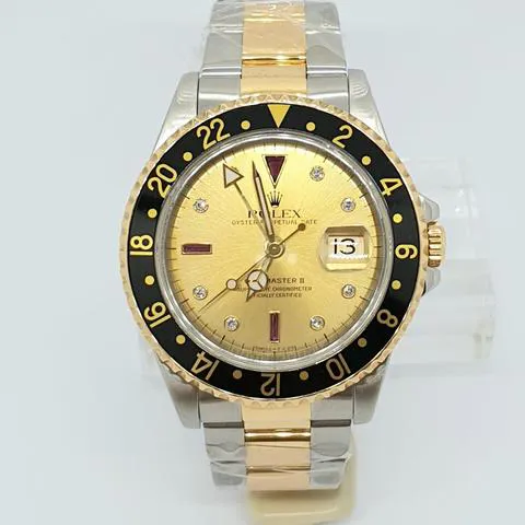 Rolex GMT-Master II 16713 40mm Yellow gold and Stainless steel Champagne