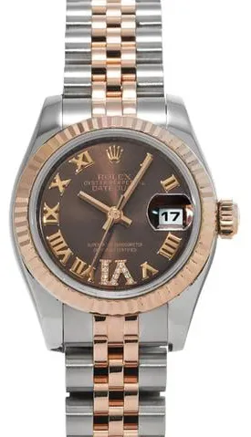 Rolex Lady-Datejust 179171 26mm Stainless steel Brown