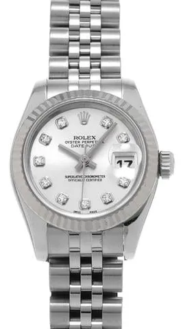 Rolex Lady-Datejust 179174G 26mm Stainless steel Silver