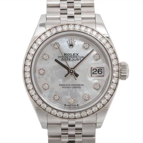 Rolex Lady-Datejust 279384RBR 27mm Yellow gold and Stainless steel Mother-of-pearl